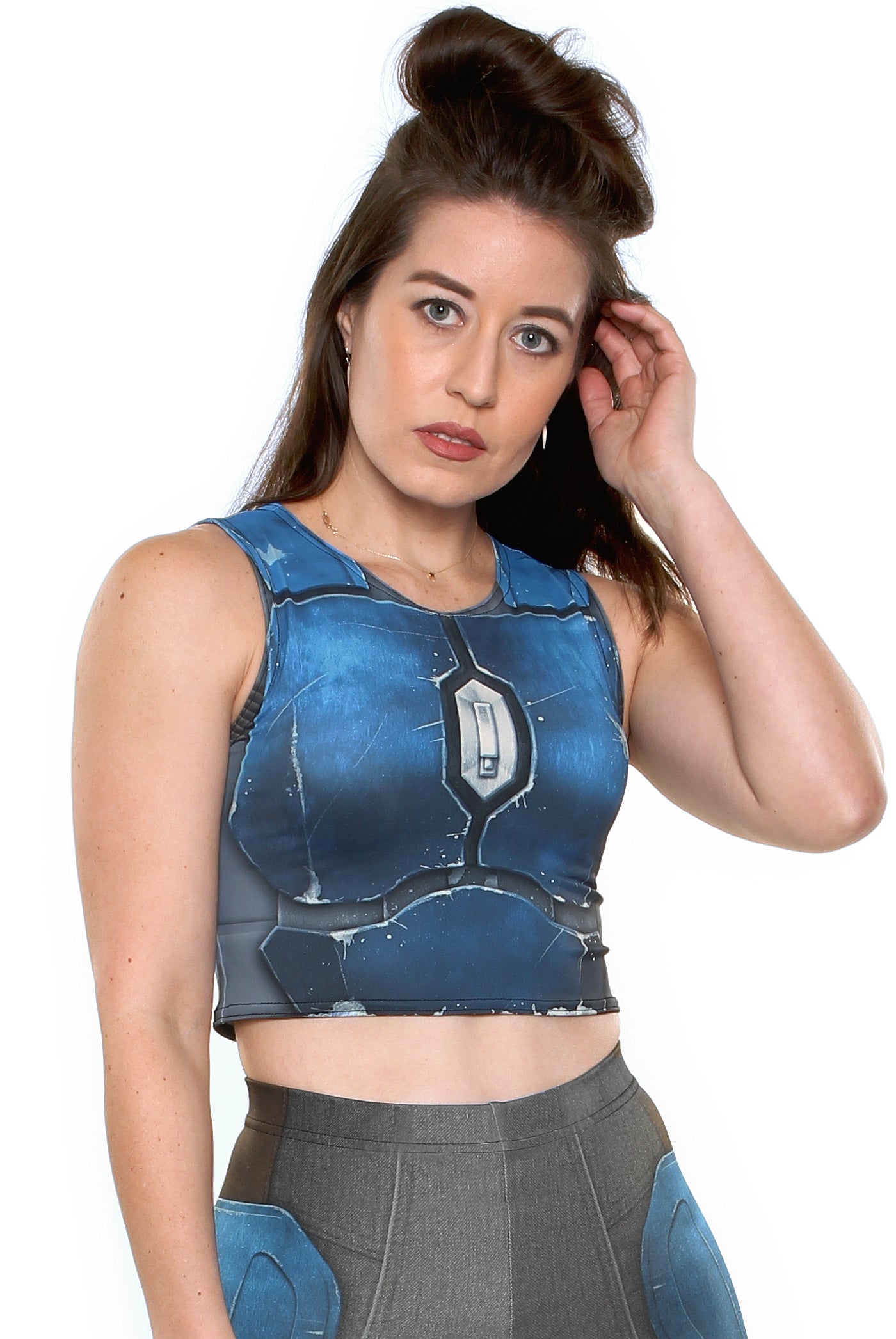 Nighthawk Blue Crop Top