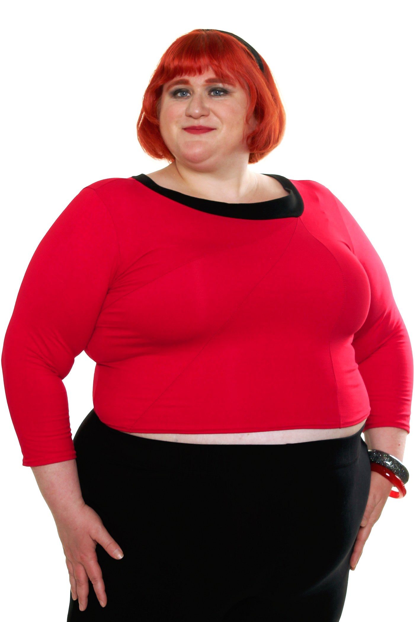 Original Retro Crop Top in Red